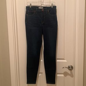 Madewell denim 9”  High Rise Skinny Size 28